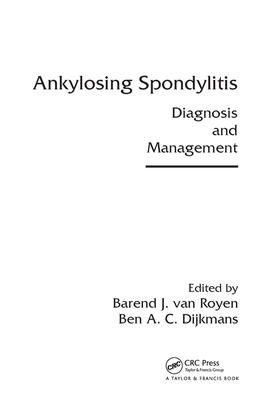 van Royen / Dijkmans |  Ankylosing Spondylitis | Buch |  Sack Fachmedien