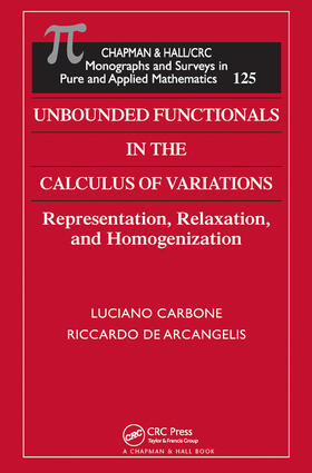 Carbone / De Arcangelis |  Unbounded Functionals in the Calculus of Variations | Buch |  Sack Fachmedien