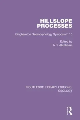 Abrahams |  Hillslope Processes | Buch |  Sack Fachmedien