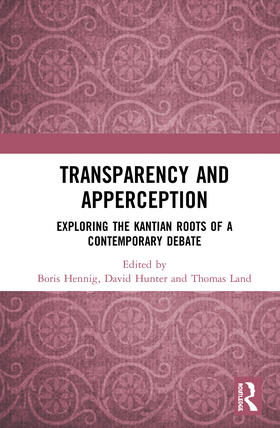 Hennig / Hunter / Land |  Transparency and Apperception | Buch |  Sack Fachmedien