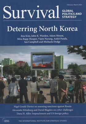  Survival: Global Politics and Strategy (February-March 2020): Deterring North Korea | Buch |  Sack Fachmedien