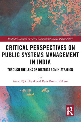 Nayak / Kakani |  Critical Perspectives on Public Systems Management in India | Buch |  Sack Fachmedien
