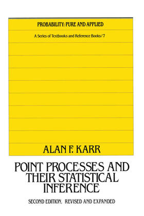 Karr |  Point Processes and Their Statistical Inference | Buch |  Sack Fachmedien