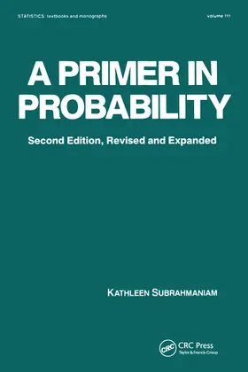 Subrahmaniam |  A Primer in Probability | Buch |  Sack Fachmedien