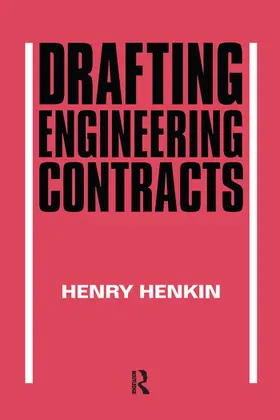 Henkin |  Drafting Engineering Contracts | Buch |  Sack Fachmedien