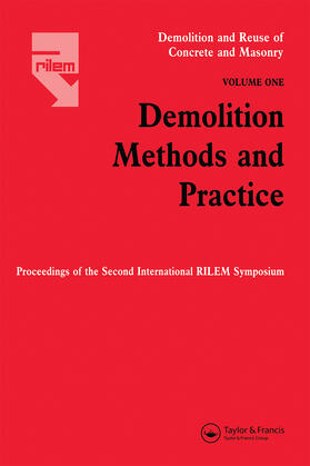 Kasai |  Demolition Methods and Practice V1 | Buch |  Sack Fachmedien
