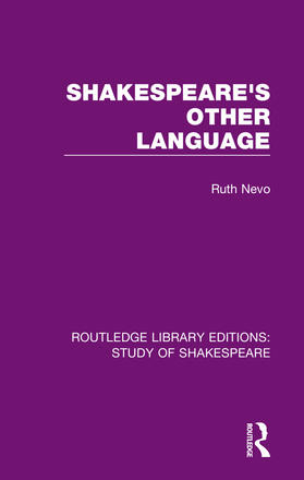 Nevo |  Shakespeare's Other Language | Buch |  Sack Fachmedien