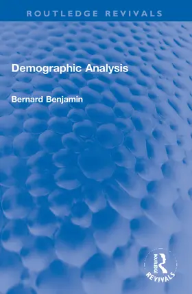 Benjamin |  Demographic Analysis | Buch |  Sack Fachmedien