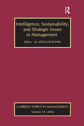 Rahim |  Intelligence, Sustainability, and Strategic Issues in Management | Buch |  Sack Fachmedien