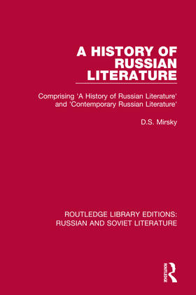 Mirsky / Whitfield |  A History of Russian Literature | Buch |  Sack Fachmedien