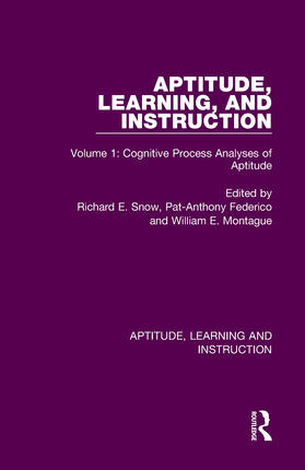 Snow / Federico / Montague |  Aptitude, Learning, and Instruction | Buch |  Sack Fachmedien