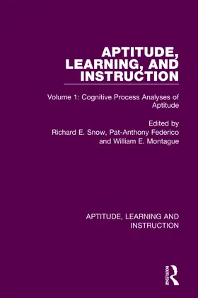 Federico / Snow / Montague |  Aptitude, Learning, and Instruction | Buch |  Sack Fachmedien