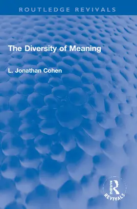 Cohen |  The Diversity of Meaning | Buch |  Sack Fachmedien