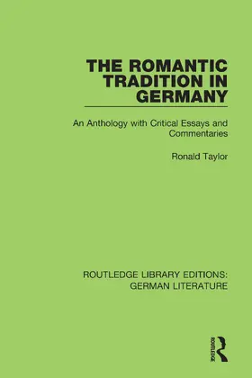 Taylor |  The Romantic Tradition in Germany | Buch |  Sack Fachmedien