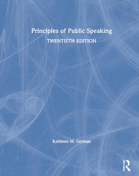 German |  Principles of Public Speaking | Buch |  Sack Fachmedien