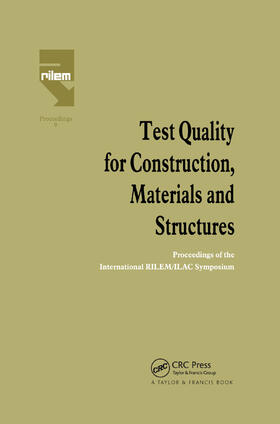 Fickelson |  Test Quality for Construction, Materials and Structures | Buch |  Sack Fachmedien