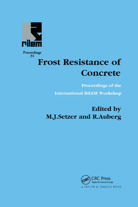 Auberg / Setzer |  Frost Resistance of Concrete | Buch |  Sack Fachmedien