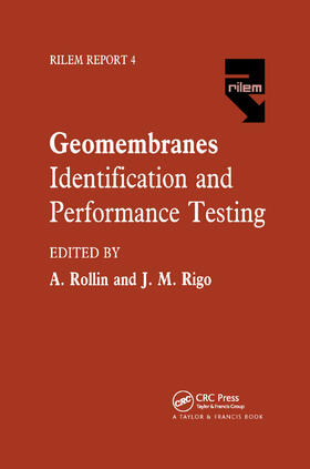 Rigo / Rollin |  Geomembranes - Identification and Performance Testing | Buch |  Sack Fachmedien