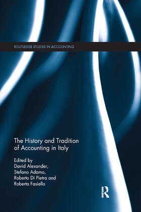 Alexander / Adamo / Pietra |  The History and Tradition of Accounting in Italy | Buch |  Sack Fachmedien