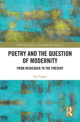 Cooper |  Poetry and the Question of Modernity | Buch |  Sack Fachmedien