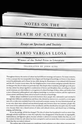 Vargas Llosa |  Notes on the Death of Culture | eBook | Sack Fachmedien