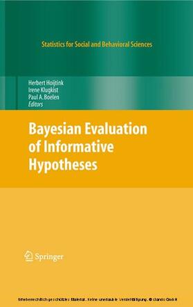 Hoijtink / Fienberg / Klugkist |  Bayesian Evaluation of Informative Hypotheses | eBook | Sack Fachmedien