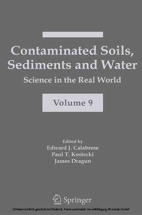 Calabrese / Kostecki / Dragun |  Contaminated Soils, Sediments and Water: | eBook | Sack Fachmedien