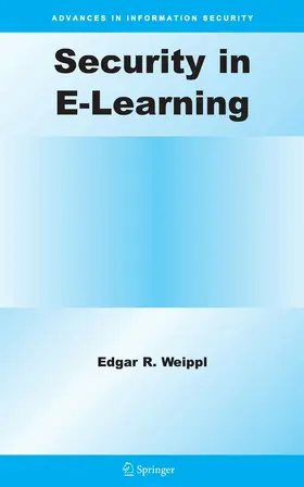 Weippl |  Security in E-Learning | eBook | Sack Fachmedien