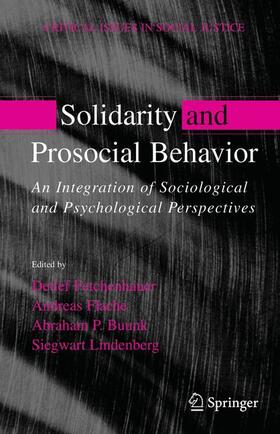 Fetchenhauer / Lindenberg / Flache |  Solidarity and Prosocial Behavior | Buch |  Sack Fachmedien