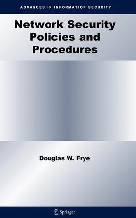 Frye |  Network Security Policies and Procedures | Buch |  Sack Fachmedien