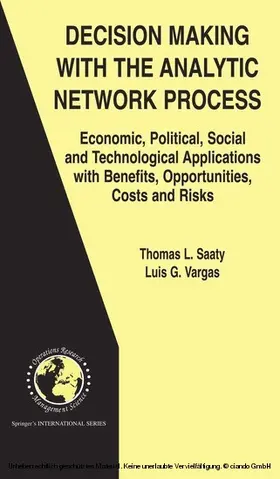 Saaty / Vargas | Decision Making with the Analytic Network Process | E-Book | sack.de