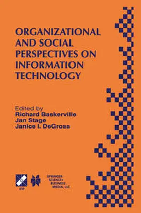 Baskerville / Stage / DeGross |  Organizational and Social Perspectives on Information Technology | eBook | Sack Fachmedien