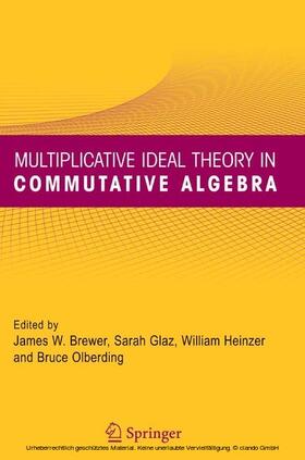Brewer / Glaz / Heinzer |  Multiplicative Ideal Theory in Commutative Algebra | eBook | Sack Fachmedien