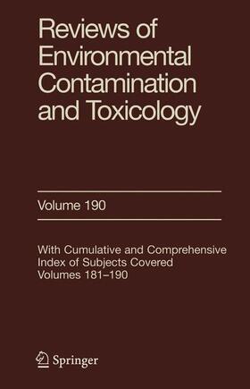 Ware |  Reviews of Environmental Contamination and Toxicology 190 | Buch |  Sack Fachmedien
