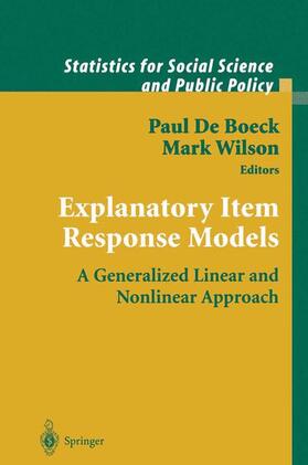 Wilson / de Boeck |  Explanatory Item Response Models | Buch |  Sack Fachmedien