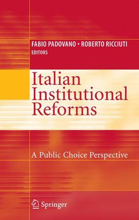 Padovano / Ricciuti |  Italian Institutional Reforms: A Public Choice Perspective | Buch |  Sack Fachmedien