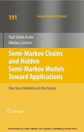 Barbu / Limnios |  Semi-Markov Chains and Hidden Semi-Markov Models toward Applications | eBook | Sack Fachmedien