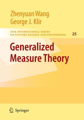 Klir / Wang |  Generalized Measure Theory | Buch |  Sack Fachmedien