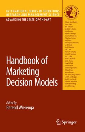 Wierenga |  Handbook of Marketing Decision Models | Buch |  Sack Fachmedien
