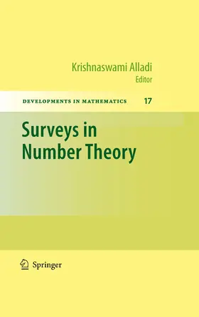 Alladi / Alladi. |  Surveys in Number Theory | eBook | Sack Fachmedien