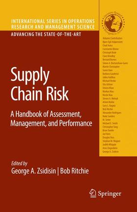 Zsidisin / Ritchie |  Supply Chain Risk | Buch |  Sack Fachmedien