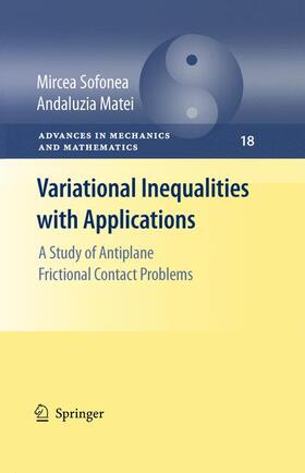 Matei / Sofonea |  Variational Inequalities with Applications | Buch |  Sack Fachmedien