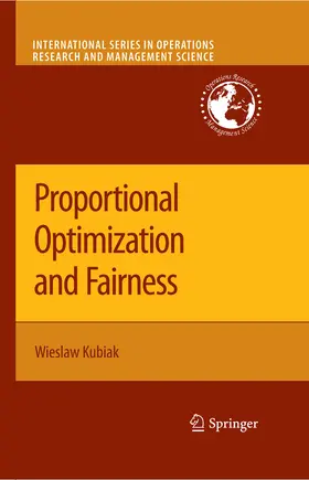 Kubiak |  Proportional Optimization and Fairness | eBook | Sack Fachmedien