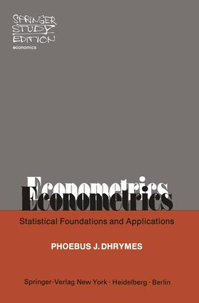 Dhrymes |  Econometrics | Buch |  Sack Fachmedien