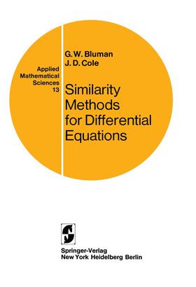 Cole / Bluman |  Similarity Methods for Differential Equations | Buch |  Sack Fachmedien