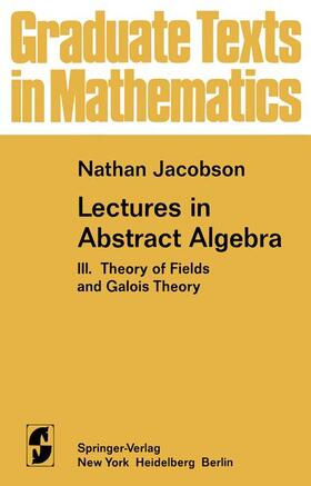 Jacobson |  Lectures in Abstract Algebra | Buch |  Sack Fachmedien