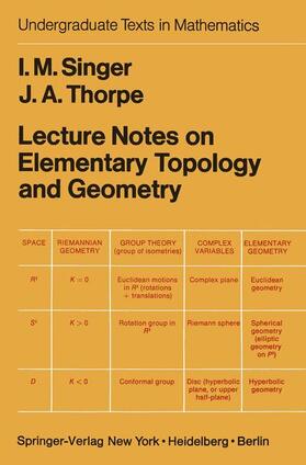 Thorpe / Singer |  Lecture Notes on Elementary Topology and Geometry | Buch |  Sack Fachmedien