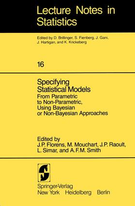 Florens / Mouchart / Smith |  Specifying Statistical Models | Buch |  Sack Fachmedien