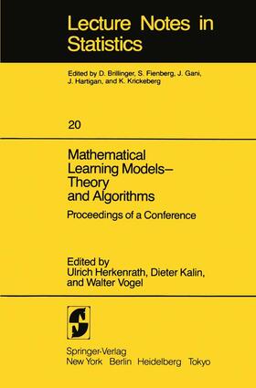 Herkenrath / Vogel / Kalin |  Mathematical Learning Models ¿ Theory and Algorithms | Buch |  Sack Fachmedien