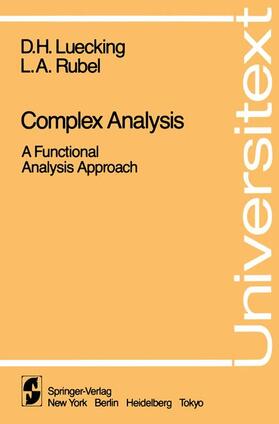 Rubel / Luecking |  Complex Analysis | Buch |  Sack Fachmedien